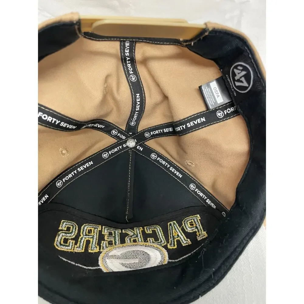 Green Bay Packers Roscoe Basic '47 Hitch Hat Adjustable Back Khaki NWT